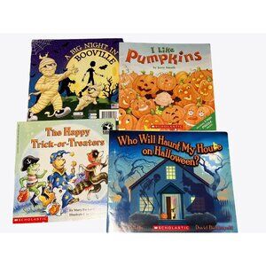 Children's HalloweenThemed Books Bundle of 4